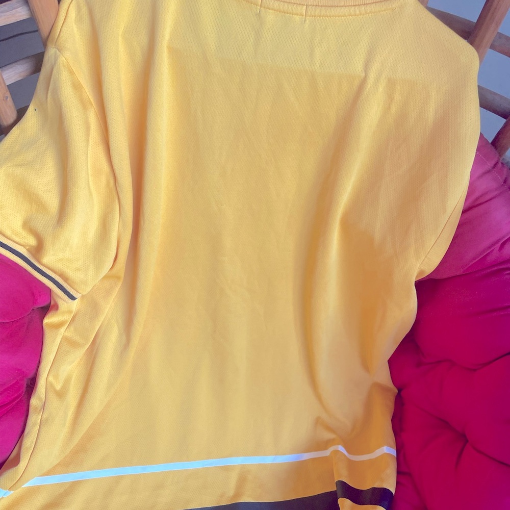 Forever 21 Yellow T Shirt with black and white stripe for men in Size M. - Picture 3 of 12